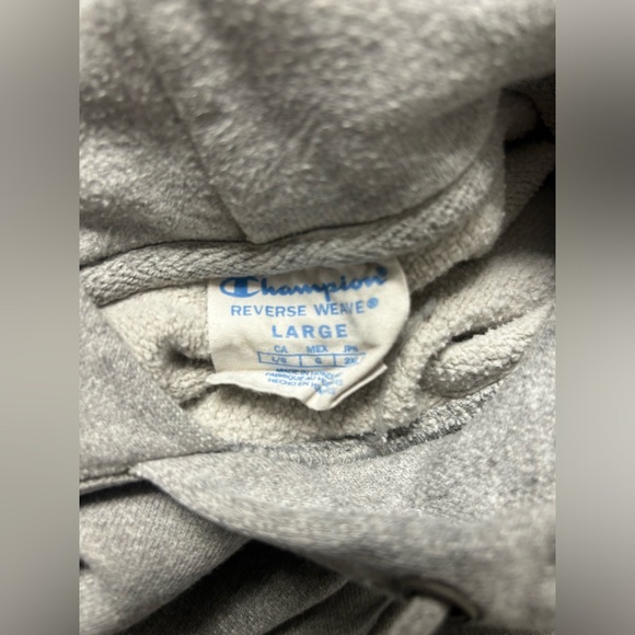 Mens Champions Hoodie - Grey - Picture 3 of 3